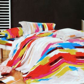 Blancho Bedding - [Graffiti Art] Luxury 5PC Comforter Set Combo 300GSM (Queen Size)