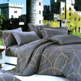 Blancho Bedding - [Reminiscent Mood] Luxury 5PC Comforter Set Combo 300GSM (Queen Size)