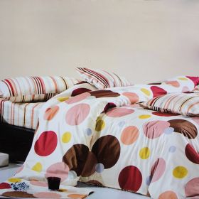 Blancho Bedding - [Colorful Bubbles] Luxury 5PC Comforter Set Combo 300GSM (Full Size)