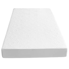 King Size Waterproof Mattress Protector Breathable Soft Cotton Mattress Pad Cover With Elastic Deep Pocket Up To 11in Noiseless Machine Washable (size: Twin Size)