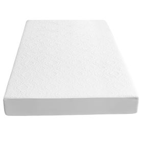 King Size Waterproof Mattress Protector Breathable Soft Cotton Mattress Pad Cover With Elastic Deep Pocket Up To 11in Noiseless Machine Washable (size: Full Size)