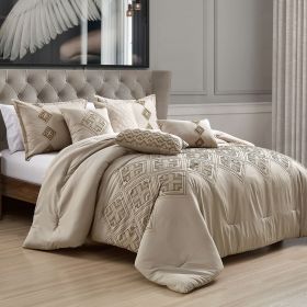 Aulis 7 Pieces Comforter Set (size: QUEEN)